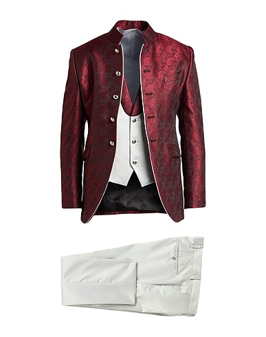 PETRELLI UOMO Abito Bordeaux 60% Poliestere, 40% Lana
