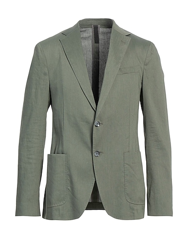 STRELLSON Blazer Military green 62% Linen, 35% Recycled viscose, 3% Elastane