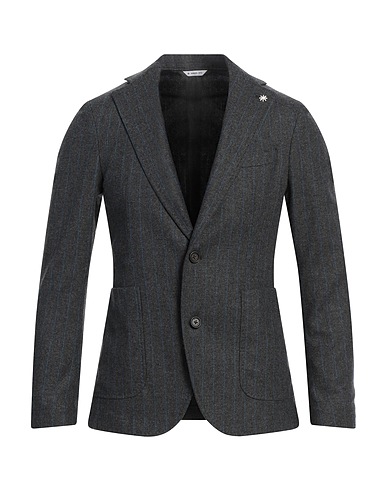 MANUEL RITZ Blazer Grey 68% Virgin Wool, 30% Polyester, 2% Elastane
