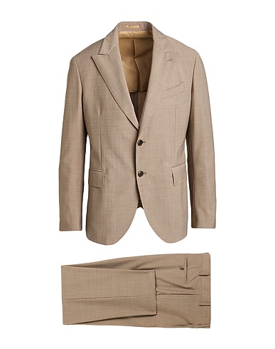 LARDINI Suits Khaki 53% Polyester, 43% Wool, 4% Elastane