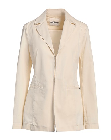 OTTOD'AME Blazer Cream 97% Cotton, 3% Elastane
