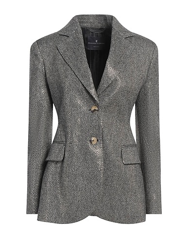 ERMANNO SCERVINO Blazer Grey 51% Virgin Wool, 36% Wool, 12% Polyamide, 1% Elastane