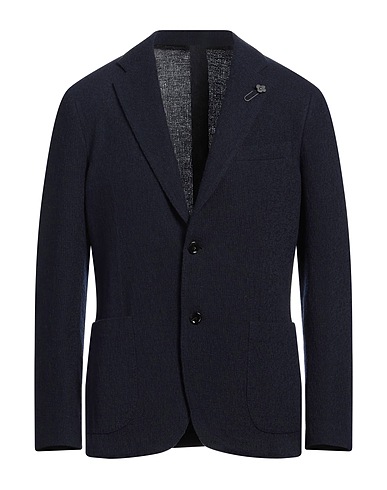 LARDINI Blazer Navy 85% Wool, 15% Cashmere