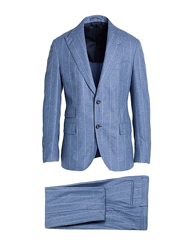 ELEVENTY Suits Light blue 89% Wool, 6% Silk, 5% Cashmere