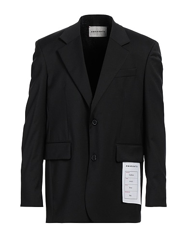 AMARANTO Blazer Nero 54% Poliestere, 44% Lana Vergine, 2% Elastan