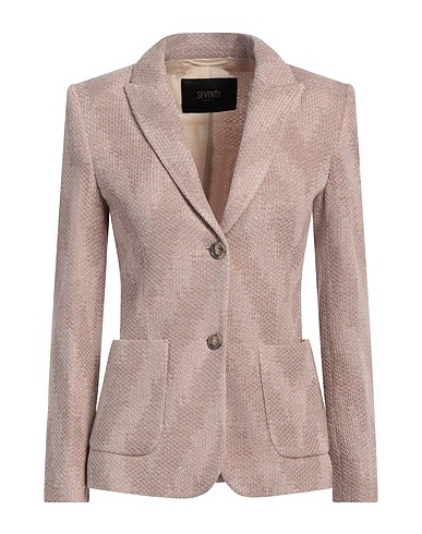 SEVENTY VENEZIA Blazer Beige 49% Acrylic, 49% Wool, 1% Polyamide, 1% Metallic Polyester