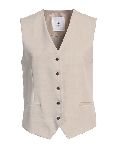 ANINE BING Gilet Beige 54% Lin, 45% Viscose, 1% Élasthanne
