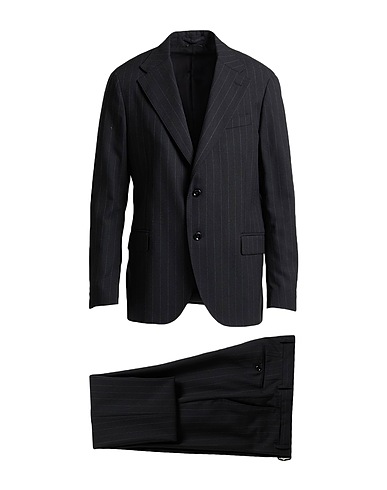 LARDINI Suits Black 73% Wool, 27% Polyester