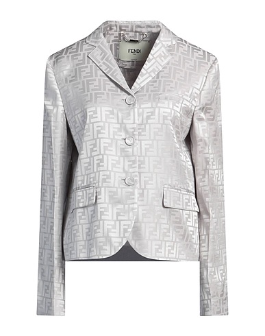 FENDI Blazer Light grey 100% Silk