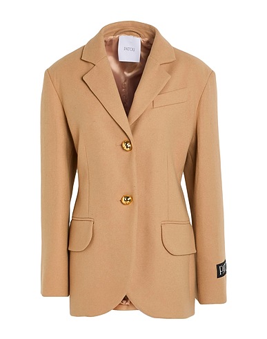 PATOU Blazer Beige 90% Virgin Wool, 10% Cashmere