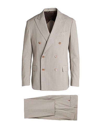 LARDINI Suits Beige 44% Nylon, 30% Polyester, 25% Wool, 1% Elastane