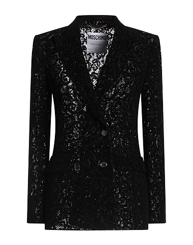 MOSCHINO Blazer COUTURE Black 44% Cotton, 36% Viscose, 20% Polyamide