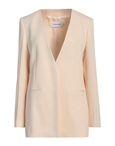 CALVIN KLEIN Blazer Cream 54% Polyester, 44% Wool, 2% Elastane