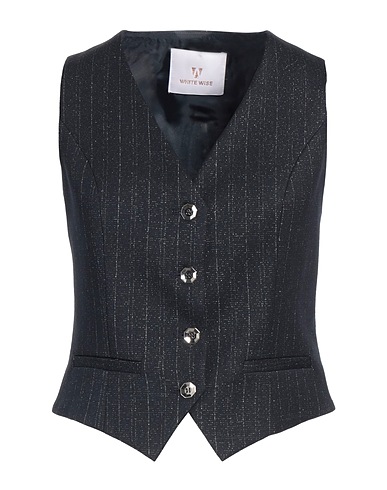 WHITE WISE Waistcoat Navy blue 61% Polyester, 32% Viscose, 3% Lurex®, 2% Nylon, 2% Elastane