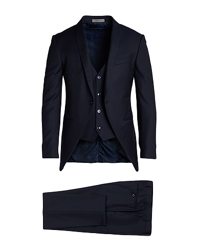 CORNELIANI Suits Navy blue 100% Virgin Wool