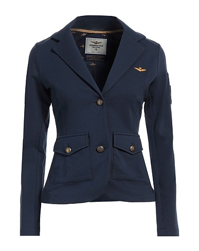 AERONAUTICA MILITARE Blazer Navy blue 95% Cotton, 5% Elastane
