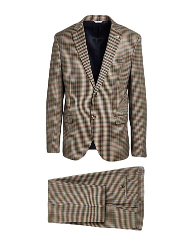 MANUEL RITZ スーツ サンド ポリエステル 63% / レーヨン 34% / ポリウレタン 3%