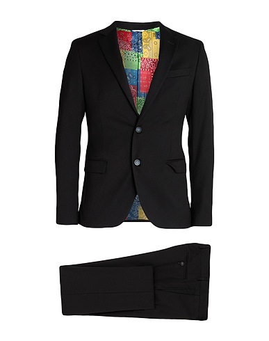 MANUEL RITZ Suits Black 62% Polyester, 35% Viscose, 3% Elastane
