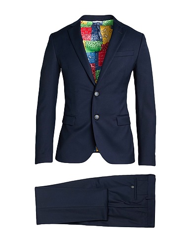 MANUEL RITZ Suits Midnight blue 62% Polyester, 35% Viscose, 3% Elastane