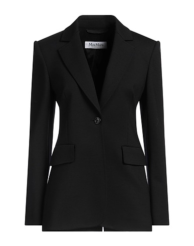 MAX MARA Blazer Black 58% Wool, 20% Polyamide, 19% Lyocell, 3% Elastane