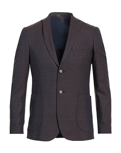 HERMAN & SONS Blazer Dark purple 100% Wool