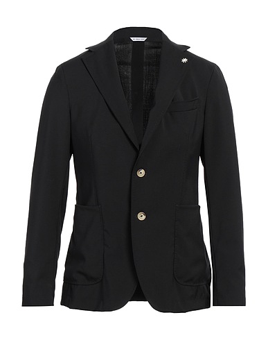 MANUEL RITZ Blazer Black 100% Virgin Wool