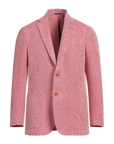 SARTORIO Blazer Red 80% Alpaca wool, 14% Cotton, 6% Polyamide