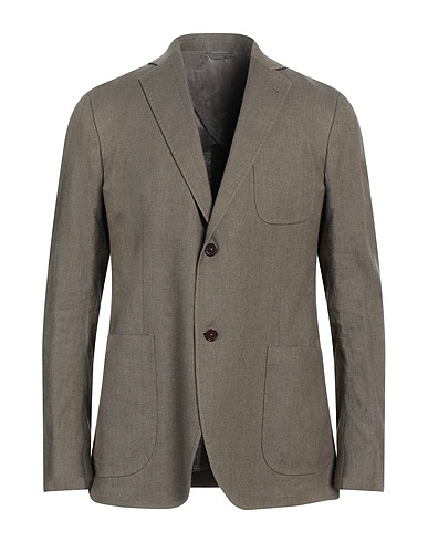 IDEA ITALIAN DESIGN ELEMENTS OF APPAREL Blazer Military green 51% Cotton, 48% Linen, 1% Elastane