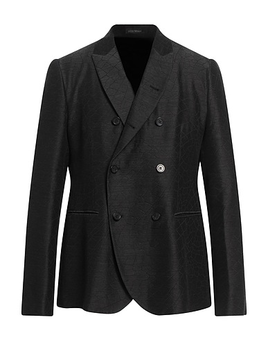 EMPORIO ARMANI Blazer Charcoal 70% Virgin Wool, 30% Mulberry silk
