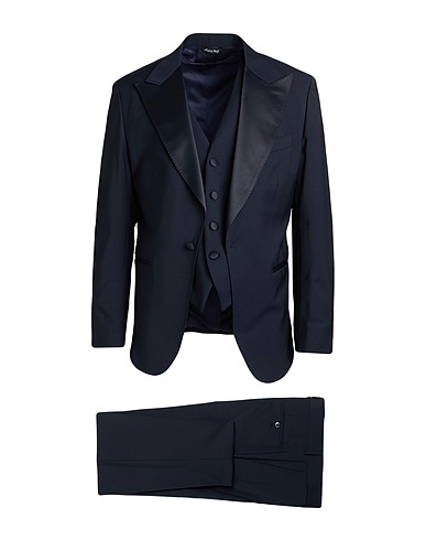 BRIAN DALES Abito Blu notte 74% Lana, 22% Poliestere, 4% Elastan