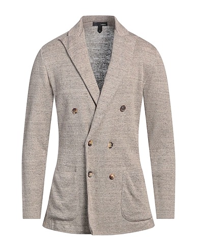 LARDINI Blazer Khaki 73% Linen, 27% Cotton
