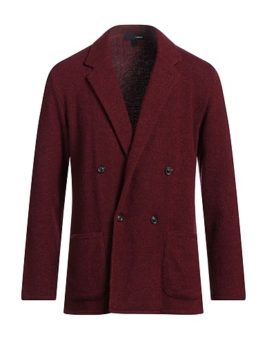 LARDINI Blazer Burgundy 49% Alpaca wool, 30% Nylon, 21% Wool