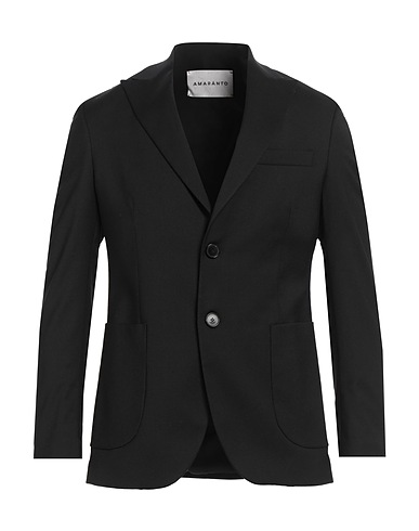 AMARANTO Blazer Black 54% Polyester, 44% Virgin Wool, 2% Elastane