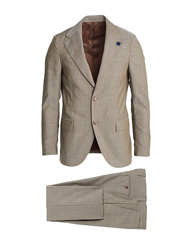 LARDINI Suits Sand 100% Wool