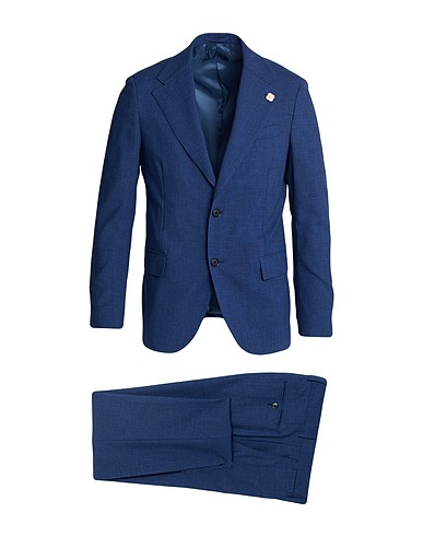 LARDINI Suits Blue 42% Wool, 33% Viscose, 22% Polyester, 3% Elastane