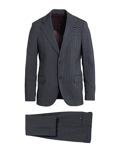 LARDINI Suits Grey 99% Wool, 1% Elastane