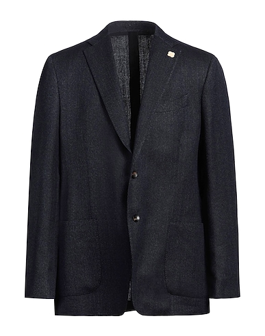 LARDINI Americana BLU NOTTE 50% Lana, 50% Lino