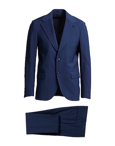 LARDINI Suits Midnight blue 98% Wool, 2% Elastane