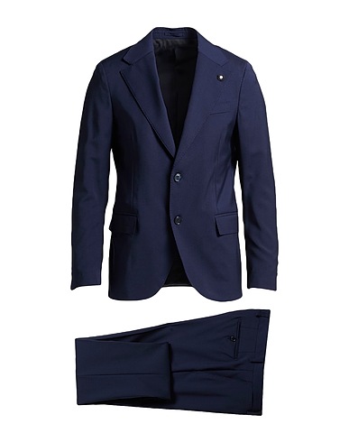 LARDINI Suits Midnight blue 100% Wool