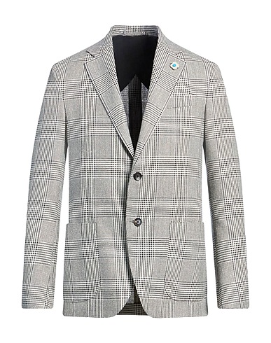 LARDINI Blazer Nero 73% Lana, 27% Seta