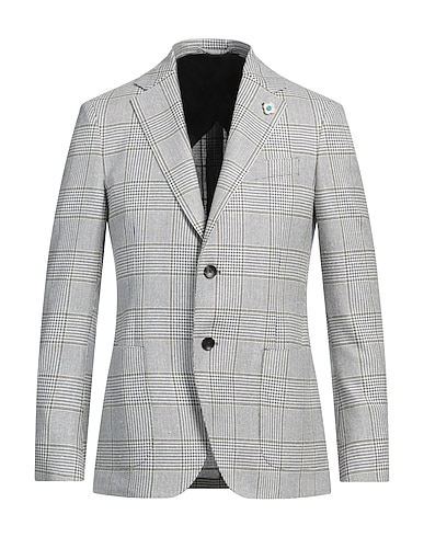 LARDINI Blazer Blu 73% Lana, 27% Seta