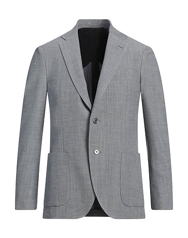 LARDINI Blazer Midnight blue 52% Wool, 29% Polyester, 17% Cotton, 2% Elastane