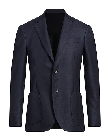 LARDINI Blazer Midnight blue 100% Wool
