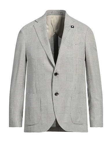 LARDINI Blazer Black 73% Wool, 27% Silk