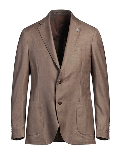 LARDINI Blazers Maulwurfsgrau 60% Kaschmir, 40% Seide