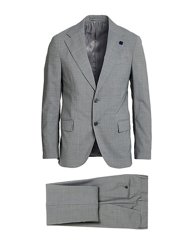 LARDINI Suits Grey 54% Wool, 45% Polyester, 1% Elastane