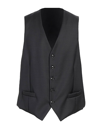 LUBIAM Waistcoat Black 100% Wool