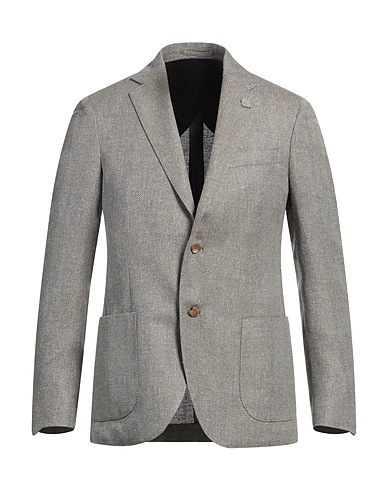 LARDINI Blazer Khaki 48% Wool, 28% Linen, 24% Silk