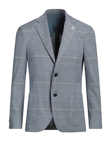 LARDINI Blazer Blu 52% Lino, 46% Cotone, 2% Elastan