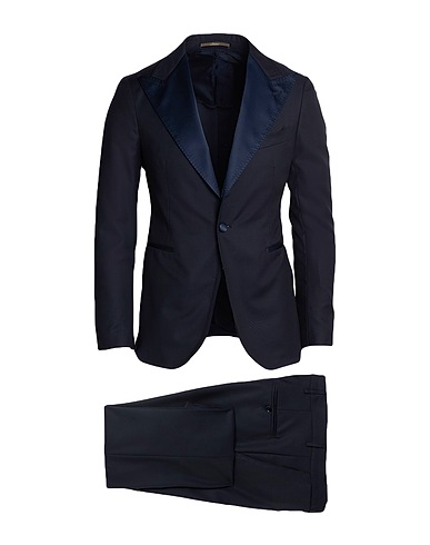 PINO LERARIO Suits Midnight blue 100% Super 100s Wool